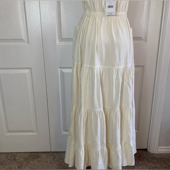 NWT Free people “Catch The Breeze” midi/maxi Dress in ivory, size med (runs big) - Picture 13 of 15